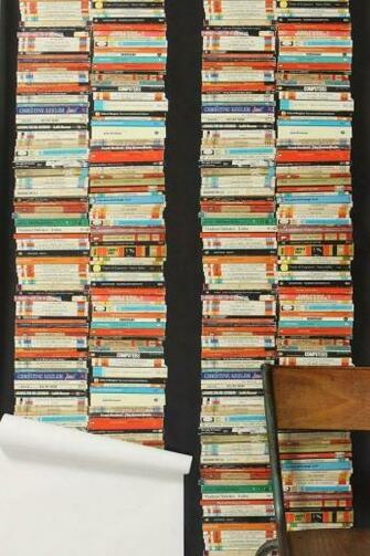 Stacked Paperback Wallpaper Books Anthropologie