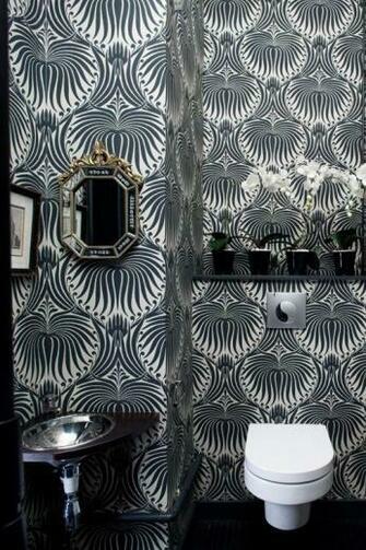 Farrow Ball Lotus Wallpaper Sitting Room Project