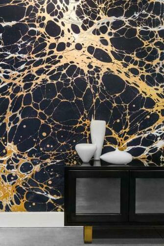 The Making Of Calico S Marbled Wallpaper Home Furnishings