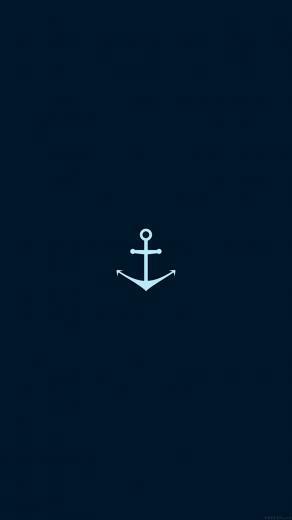 iPhone7papers Ah28 Minimal Sea Anchor Logo Blue Art