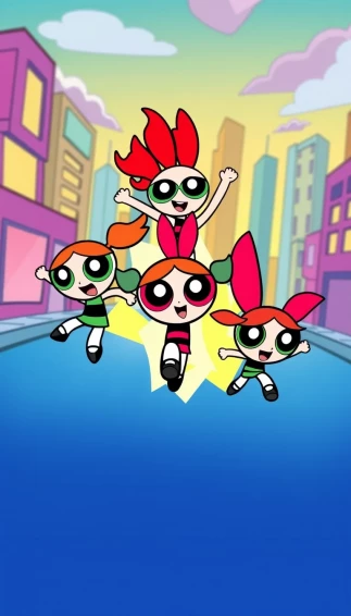 Powerpuff Girls Phone Wallpaper