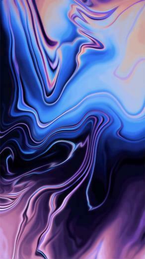 Colourful Fluid Ink Photography Cyberpunk Tones Purp Graphic