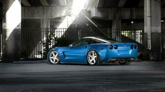 Blue Chevrolet Corvette C6 Zr1 Wallpaper HD