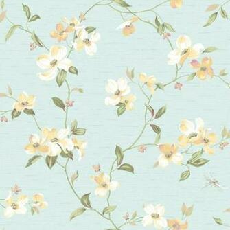 York Wallcovering Ashford House Blooms Dogwood Wallpaper Ge9546