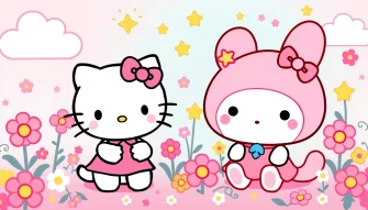 Hello Kitty And Cinnamoroll Wallpaper