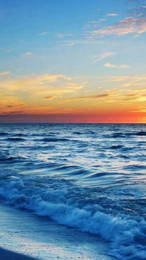Beach Sunset And Waves Taotao iPhone Wallpaper HD For