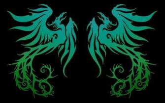 Blue Phoenix Wallpaper Light Baby Dark Abstract