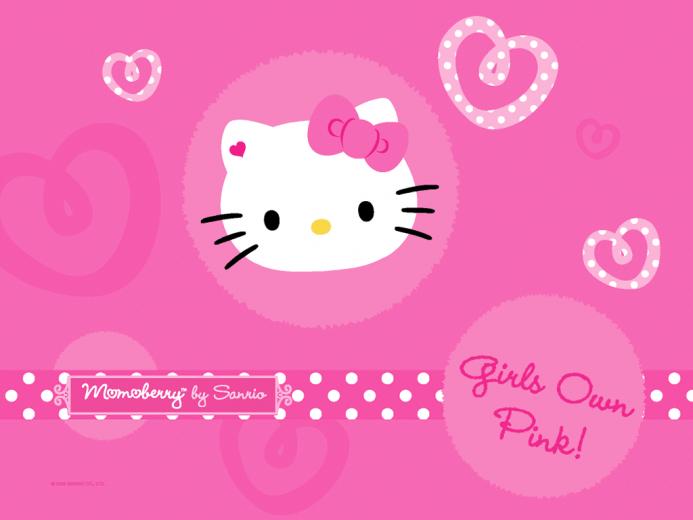 Desktop Wallpaper Pink Hello Kitty