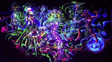 Psychedelic Neon Background Wallpaper Teahub Io