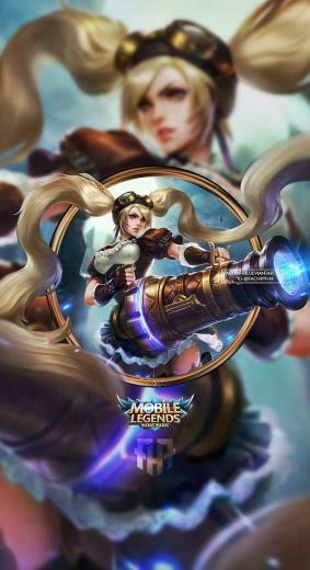 Wallpaper Phone Layla Malefic Gunner By Fachrifhr Moba Mobile