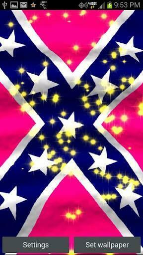 Bigger Pink Rebel Flag Live Wallpaper For Android Screenshot