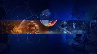 Fire Banner Gamer Wallpaper