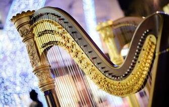 Wallpaper Strings Music Blur Sound Harp Concert Tool