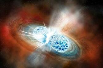 Two Stars Crash Into Each Other Wobbling The Universe And