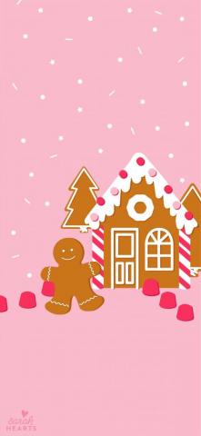 December Gingerbread House Calendar Wallpaper Sarah Hearts