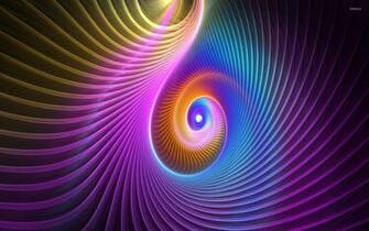 Neon Tunnel Wallpaper Abstract