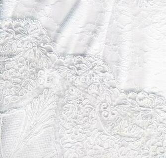 Beautiful Pure White Textile Wedding Background Royalty Stock