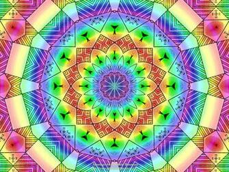 Wallpaper Psychedelic Kaleidoscope Positive Image Of