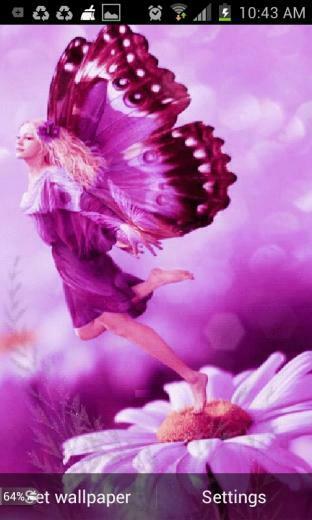 Butterfly Girl Live Wallpaper Android