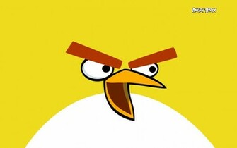 Yellow Angry Birds Wallpaper Cartoon