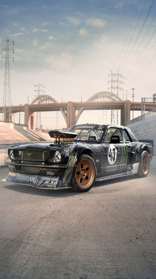 On Mustang Car Wallpaper