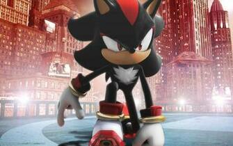 Shadow The Hedgehog Wallpaper Stock Photos