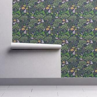Kalihi Valley Wallabies Wallpaper Honoluludesign Spoonflower