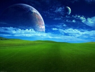 Green Planet Black Earth Orbit Wallpaper Space