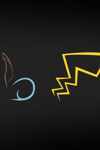 Pokemon Artwork Wallpaper Neon Minimalist Carapuce Pikachu
