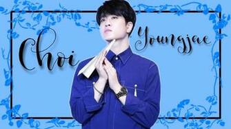 Got7 Choi Youngjae Flower Blue Wallpaper