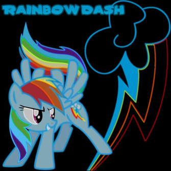 Tv Themusicbrony This Is A Rainbow Dash Neon Wallpaper