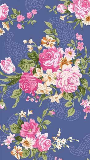 Wallpaper Pattern Floral Background iPhone Vintage