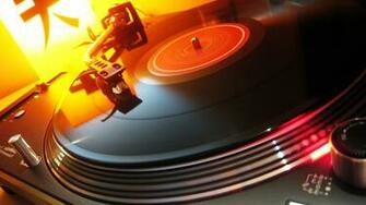 Wallpaper Record Player Light Full HD 1080p