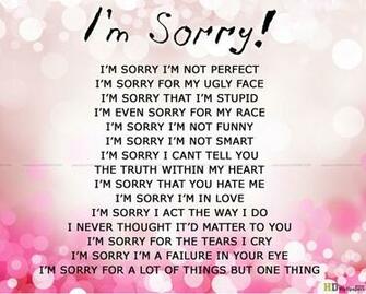 Sorry Thought About Love Wallpaper HD
