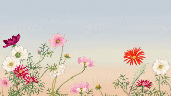 Wildflowers Desktop Wallpaper Vintage Floral