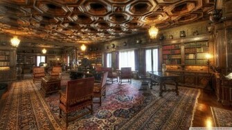 Old Library Room Wallpaper