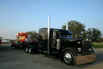 Peterbilt Tractor Semi Motorcycles Chopper Custom Wallpaper Background