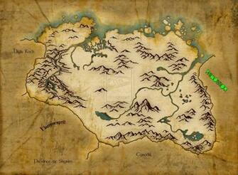 Skyrim Map Wallpaper