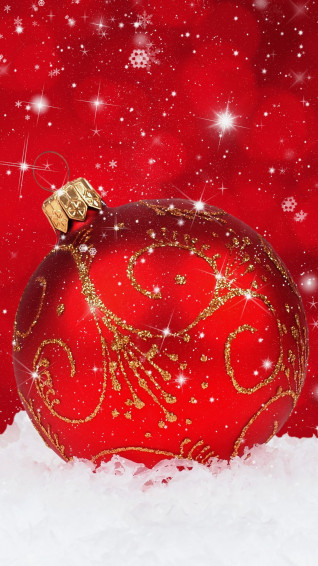 Red Christmas Snowy Wallpaper Best Htc One