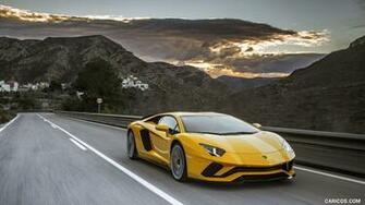 Lamborghini Aventador S Front Three Quarter HD Wallpaper