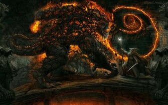 Papel De Parede Gandalf Contra Balrog