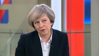 Theresa May Signals That Britain Will Leave Single Market So It