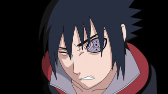 Sasuke Uchiha S Determined And Intense Facial Expression Wallpaper
