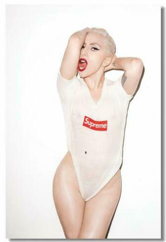 Custom S Wall Paintings Lady Gaga Poster Stickers