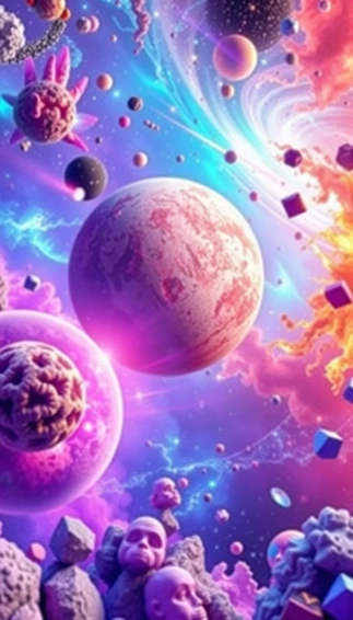 3d Space Phone Wallpaper