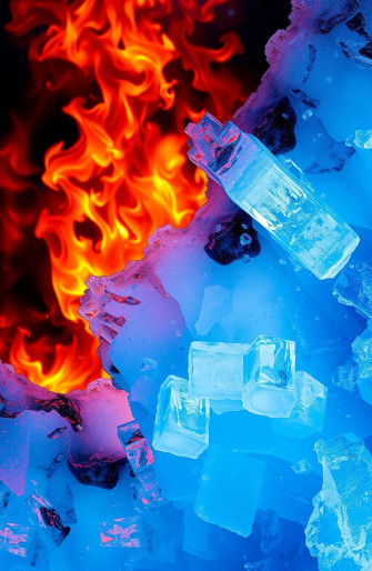 Cool Fire And Ice Wallpaper