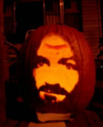 Charles Manson Pumpkin By Eraserhead999
