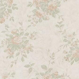 Burgundy Floral Bouquet Musette Mirage Wallpaper