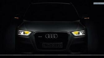 Audi Q3 Front Picture In Dark Wallpaper