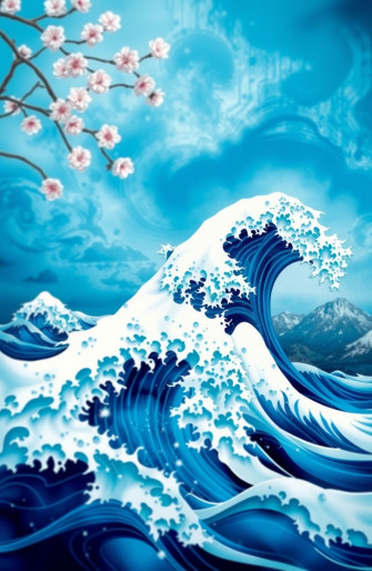 Japanese Wave Wallpaper